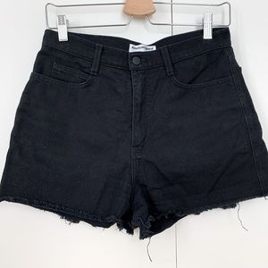 American Apparel denim high rise shorts